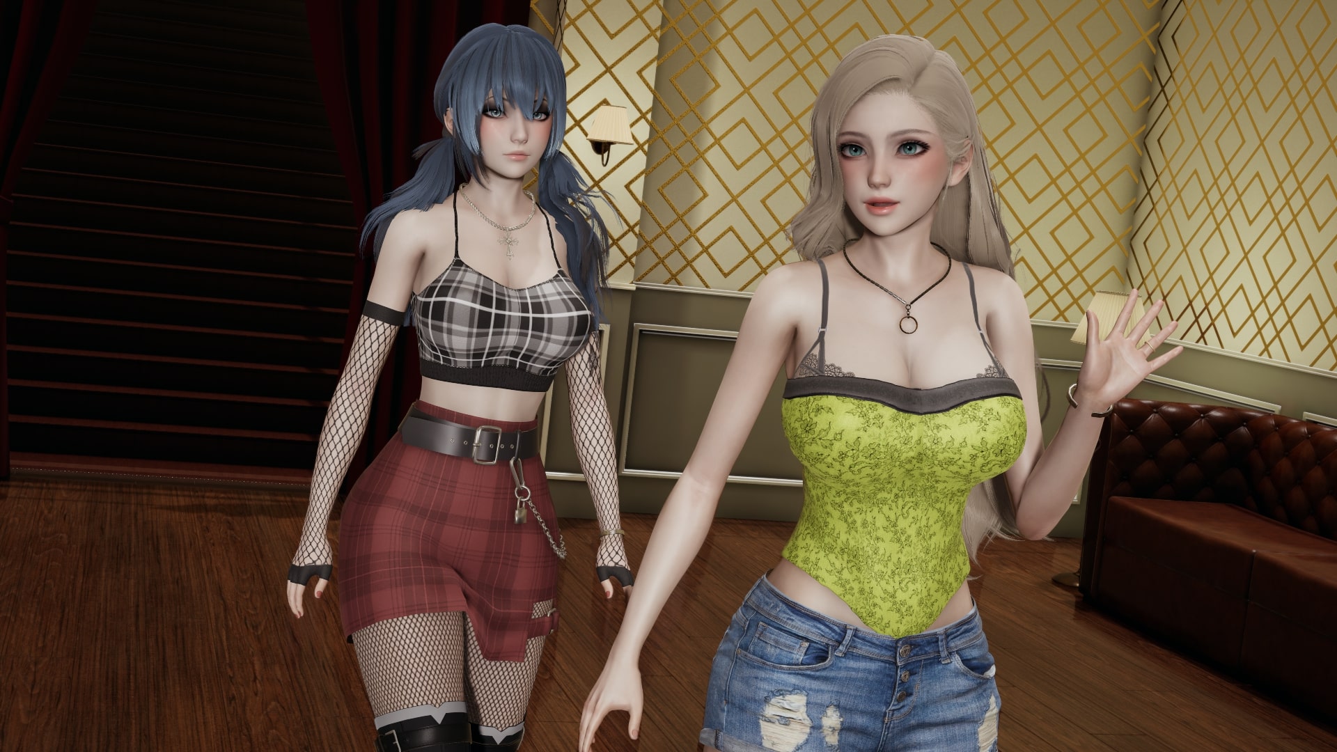 国风SLG/汉化/动态丨天鹅兔子Velvet Bunnies  v0.1【20240613】 游戏截图 5