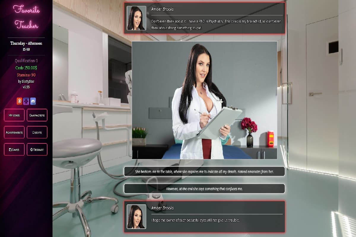 SLG/真人/HTML丨 最喜欢的老师/Favorite Teacher V1.45 浏览器汉化 【20250210】 游戏截图 1