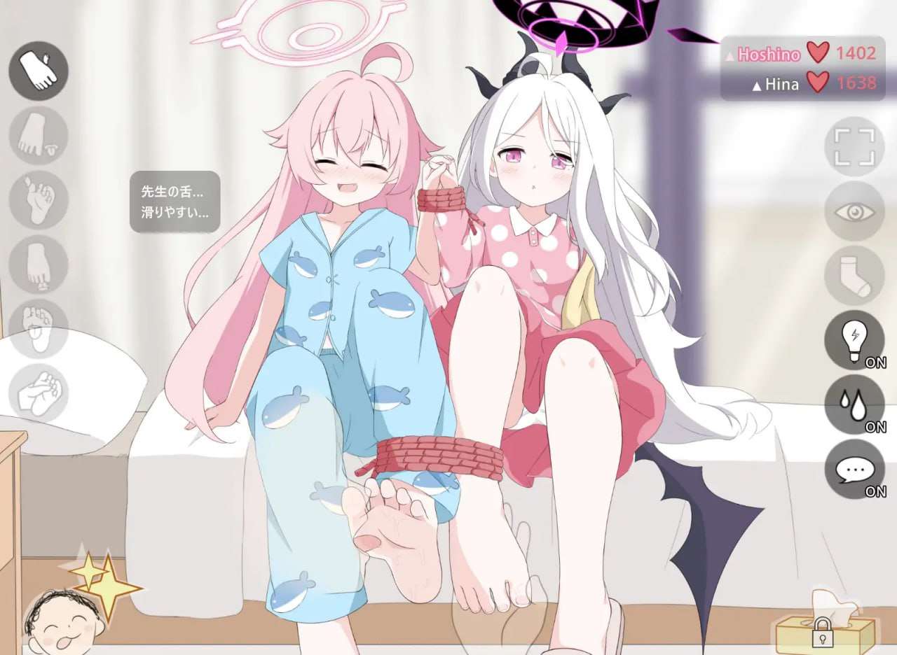 互动SLG/动态丨 Hoshino&amp;Hina Ashi Pero 【20241225】 游戏截图 3