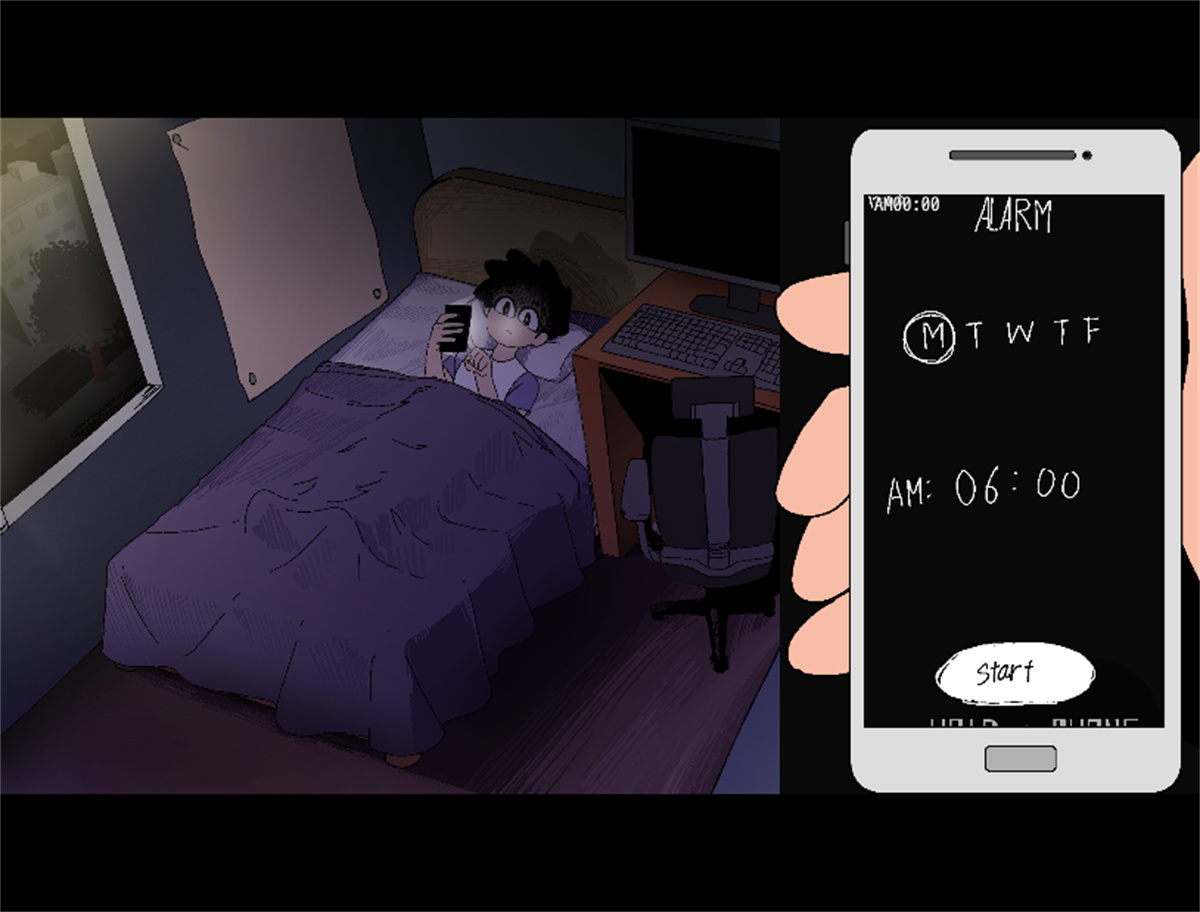 SLG/更新/机翻/动态无码丨AlArm V0.4 夜里躲避继母的强奸与女友手机聊天 【20230913】 游戏截图 4