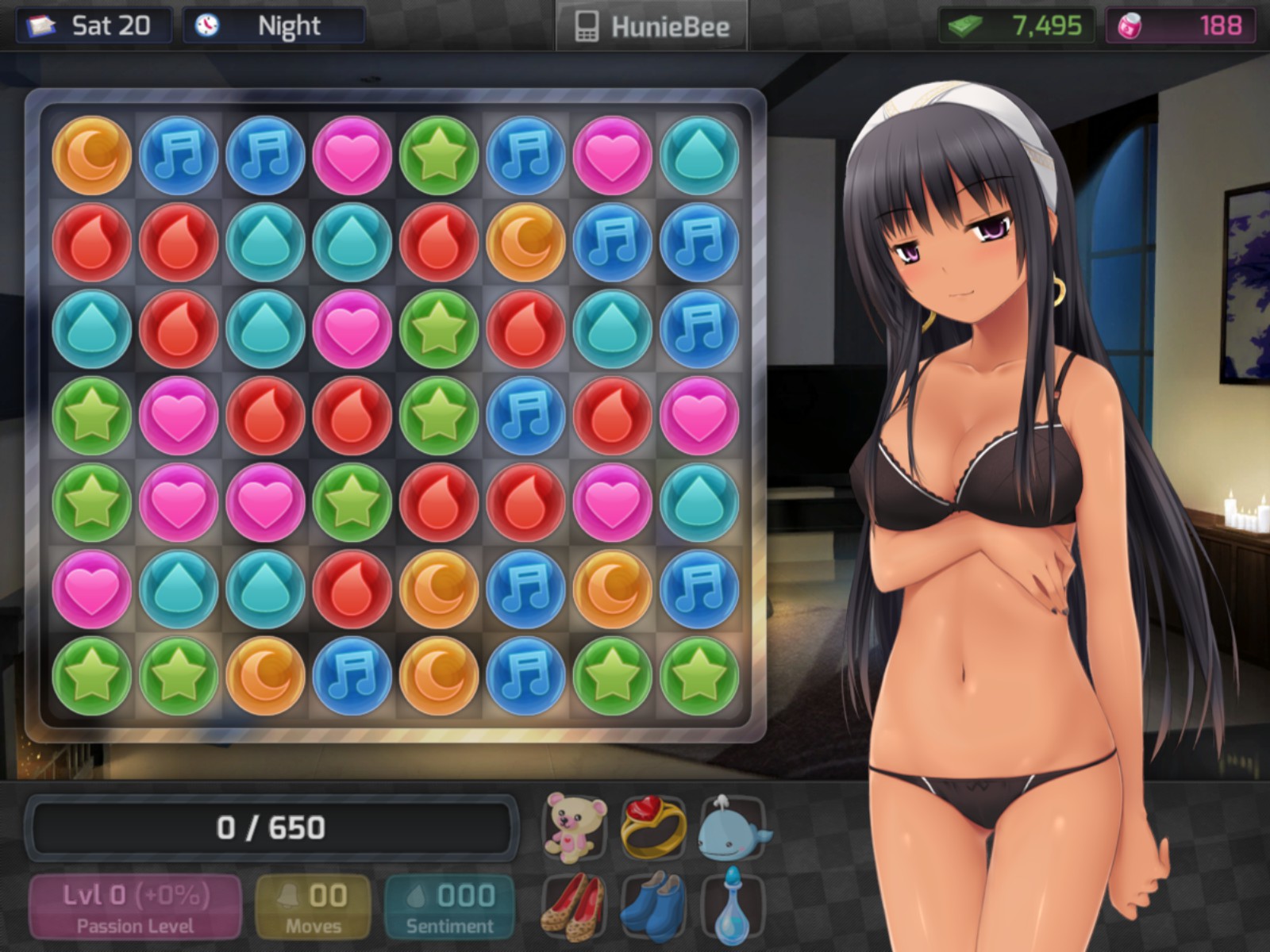 HuniePop 游戏截图 2