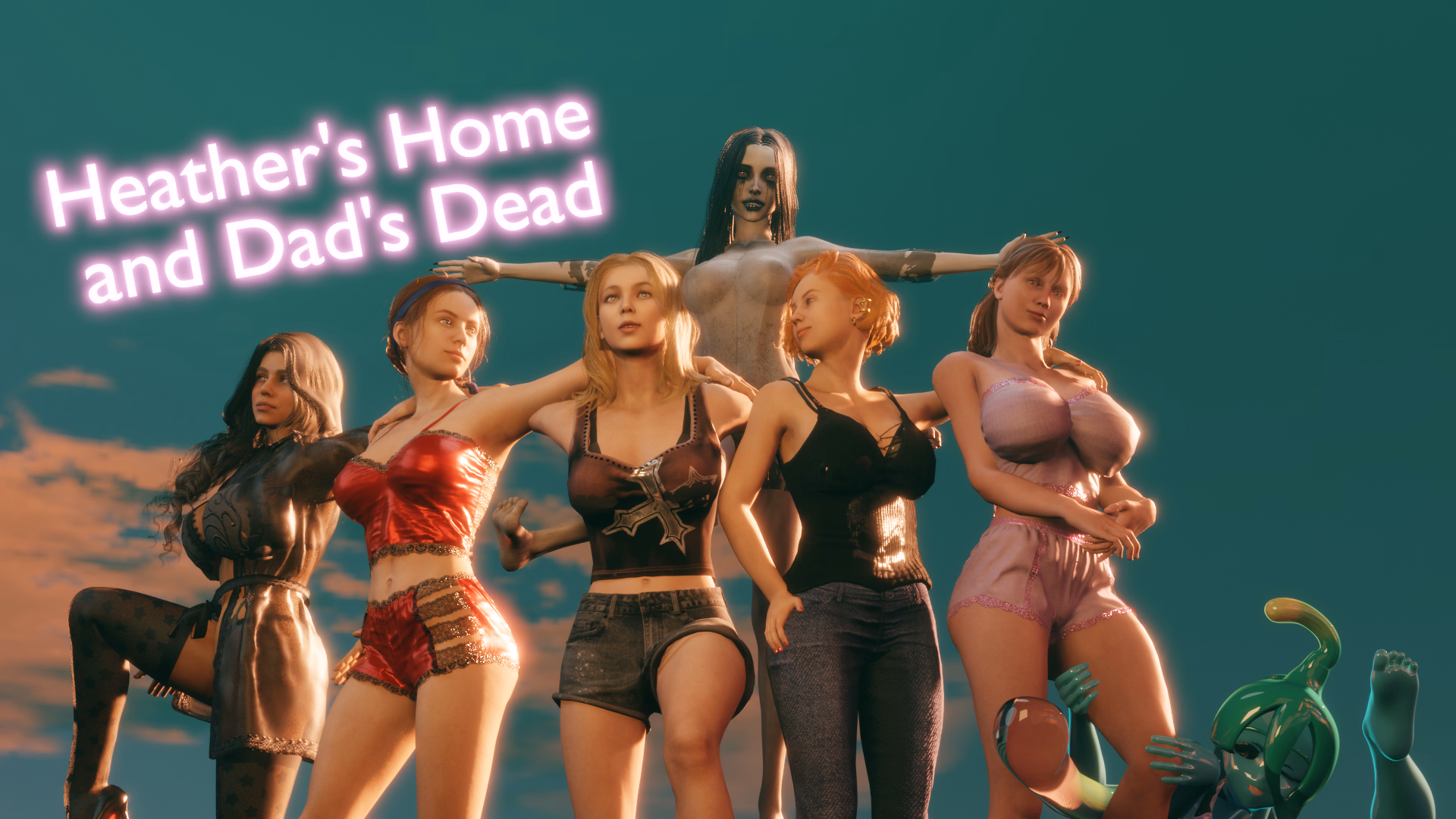 父亲的遗产：洗衣机里的平行宇宙后宫（Heather's Home and Dad's Dead）v1.5 精翻汉化